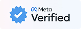 Selo azul Meta Verified com ícone de check